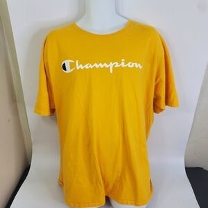 Champion Short Sleeve T-shirt Crewneck Logo Spellout Men's XXL